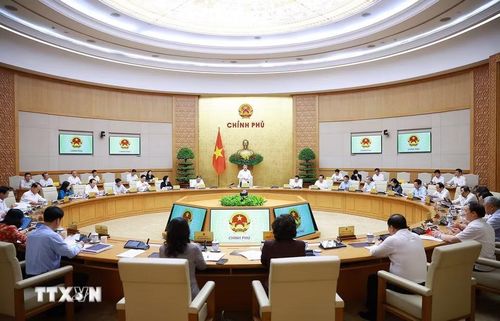 Phiên họp Chính phủ thường kỳ tháng 5 năm 2026. (Ảnh: Dương Giang/TTXVN)