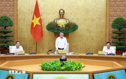 Thủ tướng Lê Minh Hưng chủ trì phiên họp Chính phủ thường kỳ tháng 5 năm 2026. (Ảnh: Dương Giang/TTXVN)
