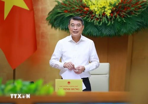 Thủ tướng Lê Minh Hưng chủ trì phiên họp Chính phủ thường kỳ tháng 5 năm 2026. (Ảnh: Dương Giang/TTXVN)