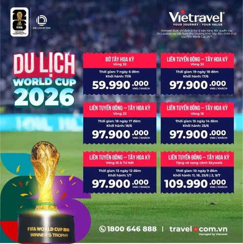 Một số tour World Cup 2026 của Viettravel
