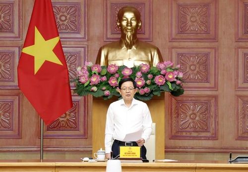 Phó Thủ tướng Hồ Quốc Dũng ghi nhận và đánh giá cao sự nỗ lực của các bộ, ngành, địa phương trong triển khai thực hiện Công điện số 38/CĐ-TTg của Thủ tướng Chính phủ - Ảnh: VGP.