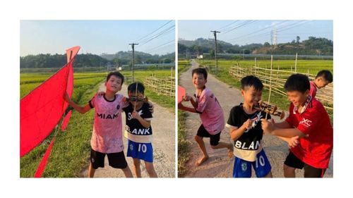  Cùng nhau vui chơi thả diều vào mỗi buổi chiều hè. Ảnh: Mạnh Dũng 