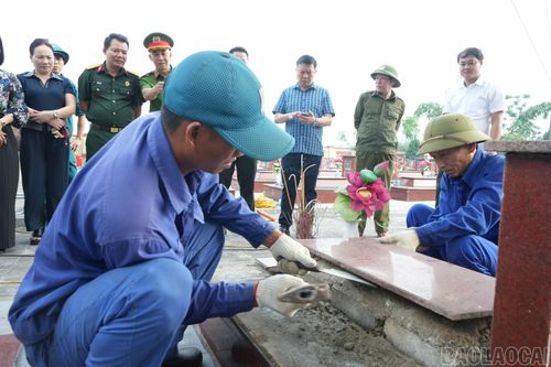 Tiến hành lấy mẫu ADN tại 77 phần mộ liệt sĩ chưa xác định được thông tin.