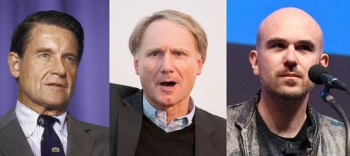 Từ trái sang William Webster - Dan Brown va Kobek