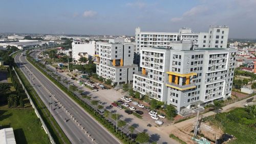 Nhà ở xã hội tại xã Thiên Lộc, Hà Nội. Ảnh Phạm Hùng