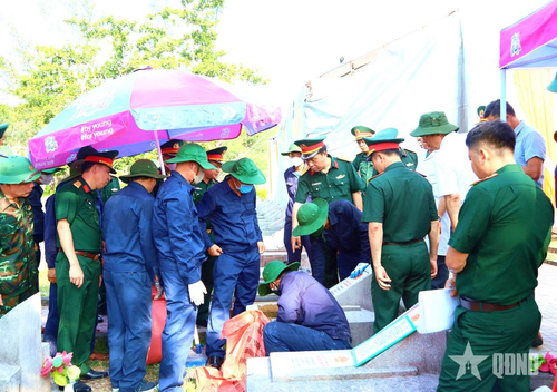  Quá trình thực hiện được tiến hành đúng quy trình kỹ thuật, bảo đảm giảm thiểu tác động lớn đến hiện trạng các phần mộ.