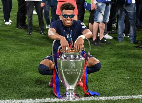 Tiền vệ Desire Doue có 2 mùa liên tiếp cùng PSG vô địch Champions League.