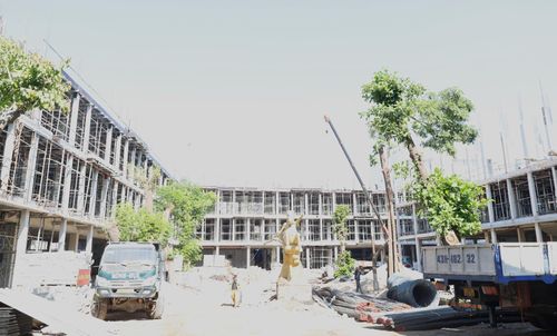 Trường Tiểu học Phù Đổng - cơ sở 1 (phường Hải Châu) dự kiến đưa vào sử dụng năm học 2026 - 2027. Ảnh: NGỌC HÀ