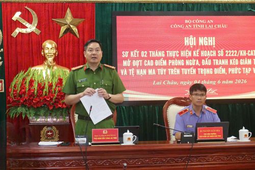 Đại tá Phạm Hải Đăng - Phó Giám đốc Công an, Thủ trưởng Cơ quan Cảnh sát điều tra Công an tỉnh kết luận hội nghị.