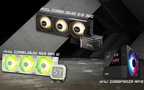 Hệ sinh thái tản nhiệt MSI 2026 nổi bật với màn hình thông minh và thiết kế hiện đại (Nguồn: MSI)