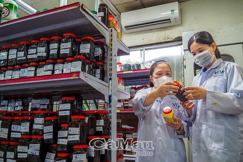 Phòng lưu mẫu các sản phẩm chiết xuất từ đầu, vỏ tôm.