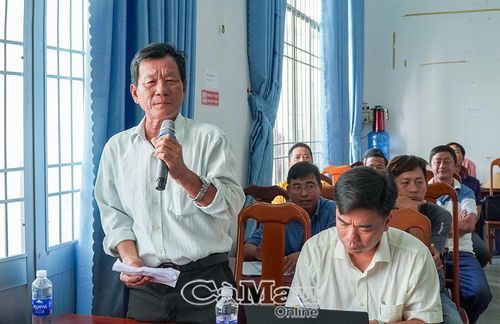 Cử tri Ngô Minh Trí, ấp Thuận Lợi B, kiến nghị về chính sách đối với người có công, đầu tư lộ giao thông nông thôn, nâng chất y tế cơ sở.
