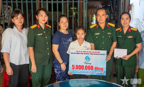 Nhiều năm qua, Hội Phụ nữ các cơ quan LLVT tỉnh An Giang duy trì hoạt động ý nghĩa này.