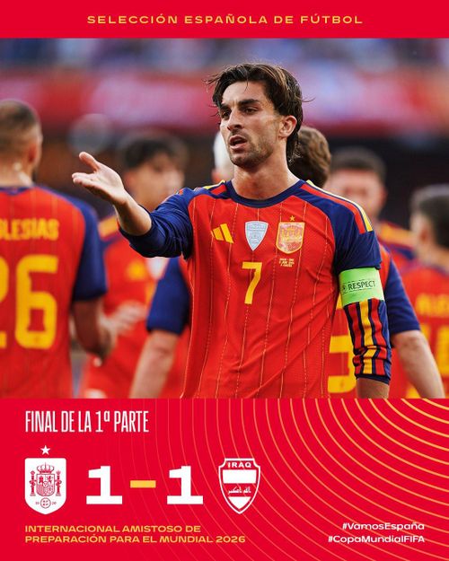45 phút đầu khép lại với tỷ số hòa 1-1
