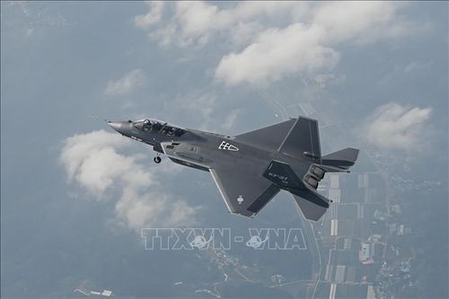 Tiêm kích chiến đấu KF-21 của Hàn Quốc. Ảnh: Yonhap/TTXVN