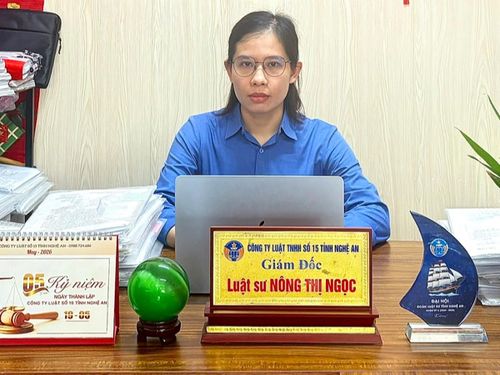 Luật sư Nông Thị Ngọc - Đoàn Luật sư tỉnh Nghệ An