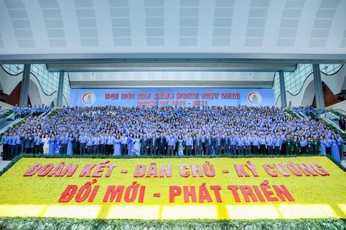 Đại hội XIV Công đoàn Việt Nam nhiệm kỳ 2026-2031 quy tụ 780 đại biểu ưu tú. Ảnh: Quang Vinh