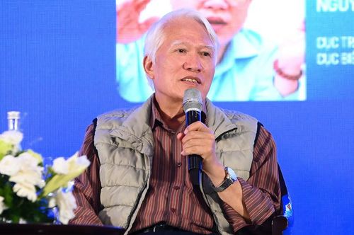 PGS.TS Nguyễn Chu Hồi, Phó Chủ tịch Hội Thủy sản Việt Nam chia sẻ tại sự kiện. Ảnh: Tùng Đinh