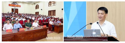 Đồng chí Nguyễn Đức Toàn, Ủy viên Ban Thường vụ Tỉnh ủy, Trưởng Ban Tuyên giáo và Dân vận Tỉnh ủy phát biểu kết luận tại Hội nghị tập huấn công tác bảo vệ nền tảng tư tưởng của Đảng, đấu tranh phản bác các quan điểm sai trái, thù địch năm 2026. Ảnh: Minh Quang