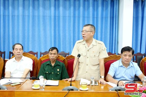 Đại biểu cựu chiến binh các xã tham luận tại hội nghị