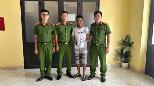 Đối tượng Ngô Văn Tuấn bị bắt giữ.