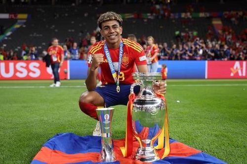 Yamal lập một loạt kỷ lục tại Euro 2024. Ảnh: UEFA