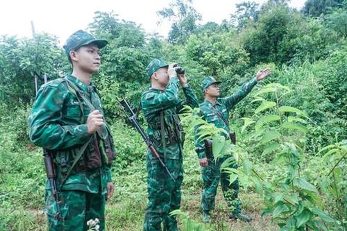 Lực lượng chức năng tuần tra vùng biên