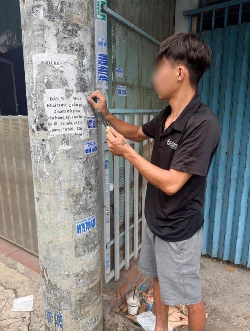 Đối tượng vi phạm bị CAP.Tân Thới Hiệp buộc khắc phục hậu quả