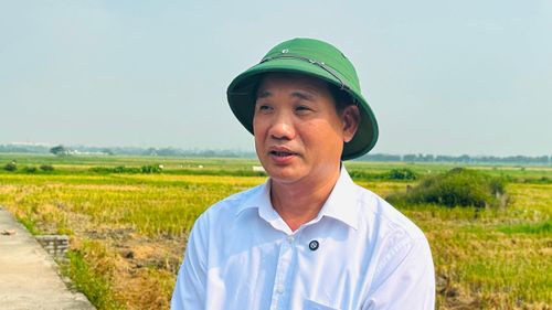 Chủ tịch UBND xã Thư Lâm Phạm Trọng La cho biết địa phương tập trung GPMB đẩy nhanh tiến độ Dự án Khu đô thị đa mục tiêu. Ảnh: Thành Luân