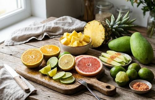 Ăn nhiều trái cây chứa acid hữu cơ cùng lúc có thể gây khó chịu ở dạ dày.