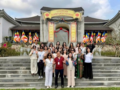 Tổ chức của Mandy cùng đi team building vào đầu năm nay. Ảnh: NVCC.