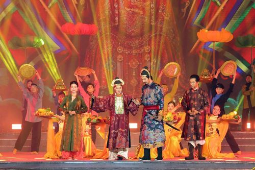 Tiết mục trong chương trình sân khấu hóa với chủ đề “Linh khí Núi Sam”