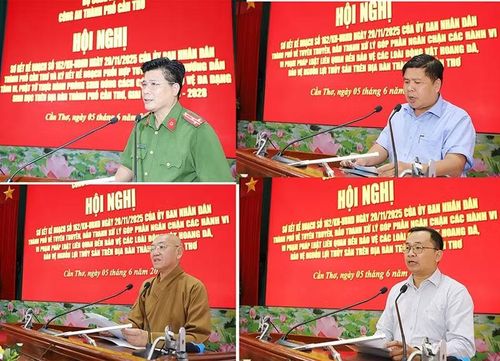Các đại biểu tham luận tại hội nghị.