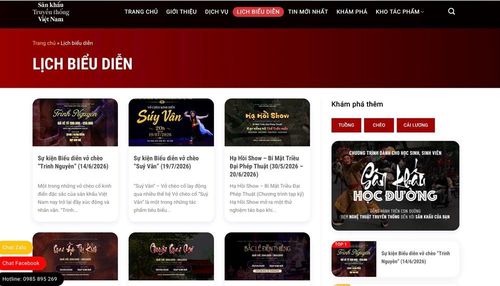 Hệ thống còn giúp khán giả dễ dàng theo dõi lịch diễn một cách trực quan và thuận tiện