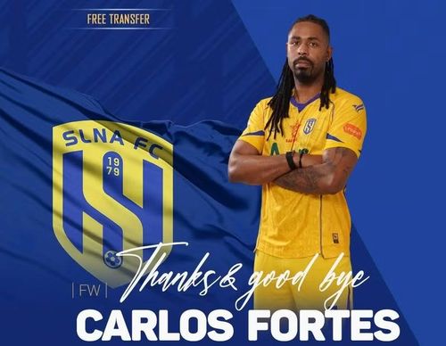 Câu lạc bộ Sông Lam Nghệ An thông báo chia tay ngoại binh Carlos Fortes trước khi V-League 2025/26 khép lại. Ảnh: SLNA FC.
