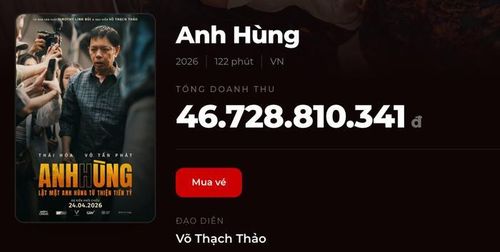 Phim Anh Hùng thu hơn 46,7 tỷ đồng nhưng đang dần biến mất khỏi các cụm rạp trên toàn quốc. Nguồn: Box Office