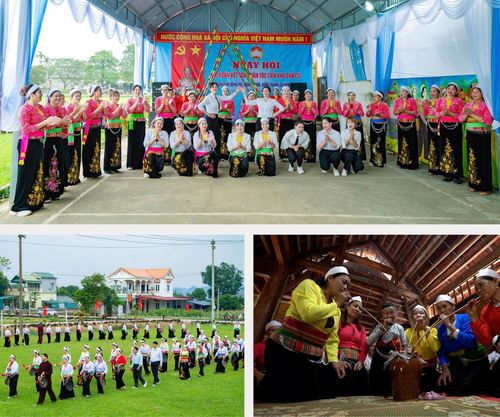 Sinh hoạt văn hóa của đồng bào dân tộc Mường thuộc các xã miền núi tỉnh Ninh Bình.