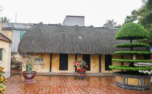 Nhà mái bổi trong Khu nhà lưu niệm mang đậm nếp sống, không gian văn hóa đặc trưng làng quê Bắc Bộ