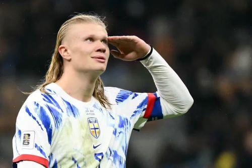 Erling Haaland của Manchester City thi đấu World Cup 2026 dưới màu áo đội tuyển Na Uy. (Ảnh: FIFA)