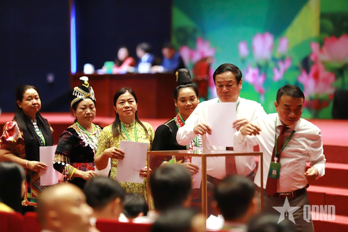 Đại hội tiến hành bầu Ban Chấp hành Hội Nông dân Việt Nam nhiệm kỳ 2026-2031.