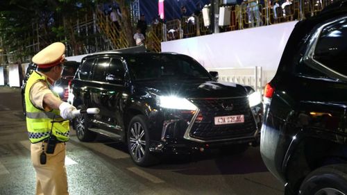 Lực lượng Công an bảo vệ lễ hội pháo hoa đêm thứ 2.
