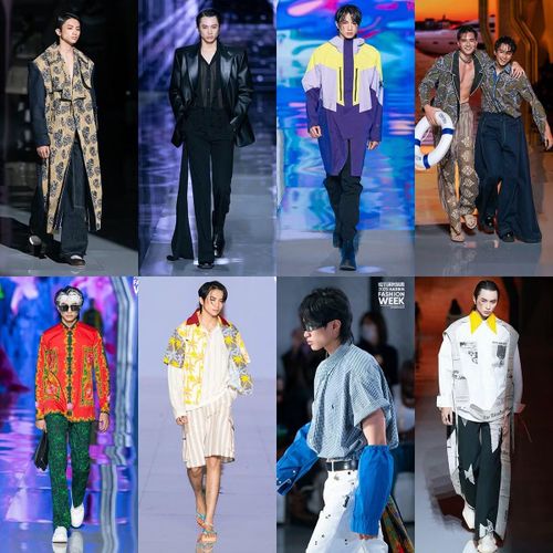  Đào Huy "sải bước" tại sàn diễn quốc tế Harbin Fashion Week. 