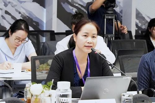 Bà Hoàng Thị Hà, Nghiên cứu viên cao cấp tại Viện ISEAS - Yusof Ishak phát biểu tại tọa đàm. Ảnh: Diệu Linh