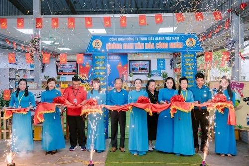 Công đoàn Công ty TNHH Giầy Alena Việt Nam ra mắt mô hình “Không gian văn hóa công nhân”.