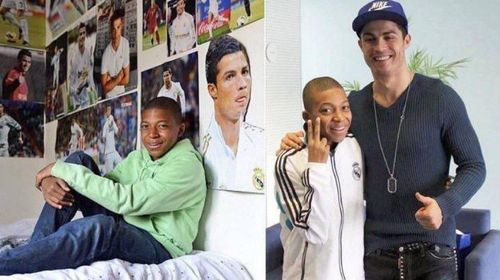 Thần tượng từ nhỏ của Mbappé chính là Cristiano Ronaldo.