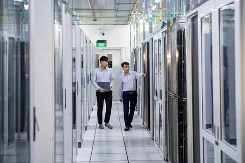 Bên trong khu phức hợp IDC Hòa Lạc.