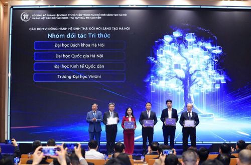Lễ công bố thành lập Cty CP Trung tâm Đổi mới sáng tạo Hà Nội (HiHUB) tháng 2-2026.