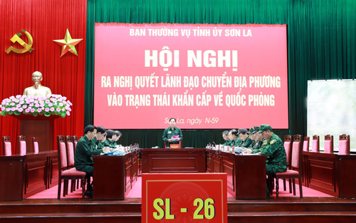  Khung diễn tập tỉnh Sơn La bước vào nội dung vận hành cơ chế, tập trung xử trí các tình huống theo đề mục đã xác định. 