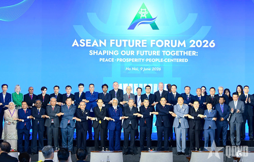Thủ tướng Lê Minh Hưng, lãnh đạo các nước và các đại biểu tại AFF 2026. Ảnh: TUẤN HUY 