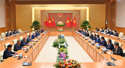 Quang cảnh hội đàm. Ảnh: TUẤN HUY